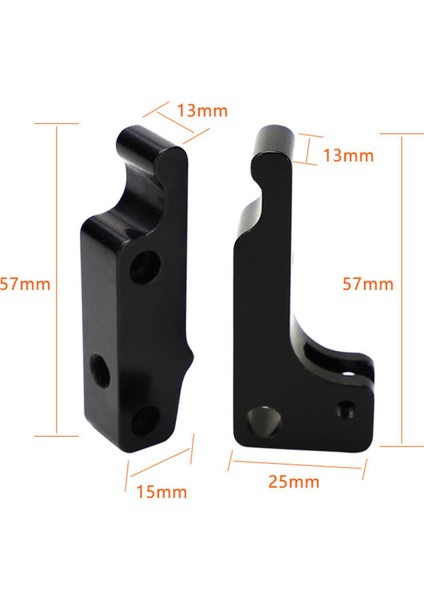 2 Adet 3D Yazıcı Parçaları Steper Motor Montaj Rafı Ender-3 Serisi Için (Yurt Dışından)