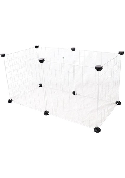 6pcs Panel Köpek Köpek Köpek Oyun Kalemi Muhafaza Kaynağı Kaynağı Kalem Playpen Kapalı Açık 1 Beyaz