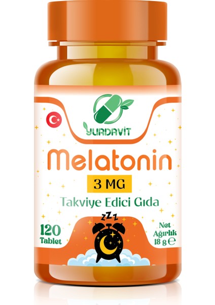 Melatonin 3 Mg 120 Tablet Skt 12 Aralık 2025