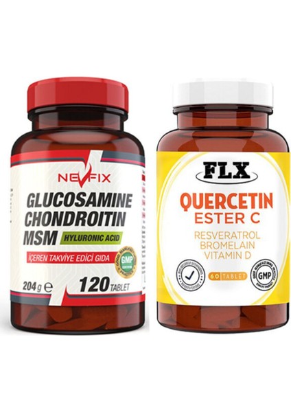 Nevfix Glucosamine 120 Tablet & Kuersetin Ester C 60 Tablet
