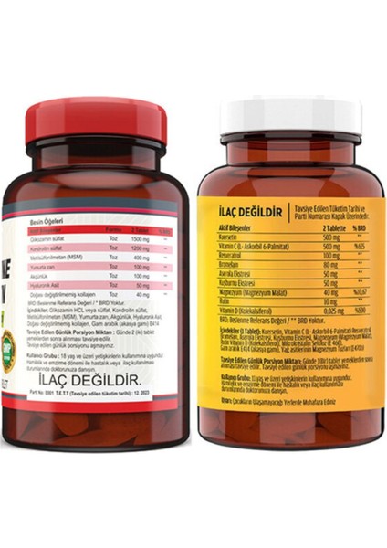 Nevfix Glucosamine 120 Tablet & Kuersetin Ester C 60 Tablet
