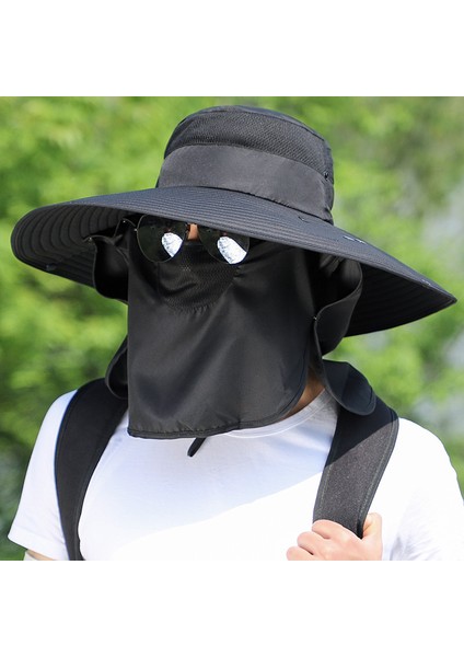 Unisex Balıkçı Şapkası - Siyah