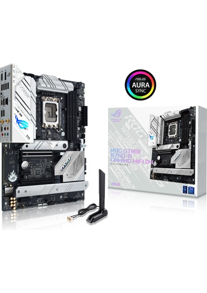 Rog Strıx B760-A Gamıng Wıfı D4 Intel B760 Lga1700 DDR4 5133 Dp Hdmı 3X M2 Usb3.2 Wifi 6E + Bt Aura Rgb 2.5Gbit Lan Atx (Rog Strıx B760-A Gamıng Wıfı D4) Anakart
