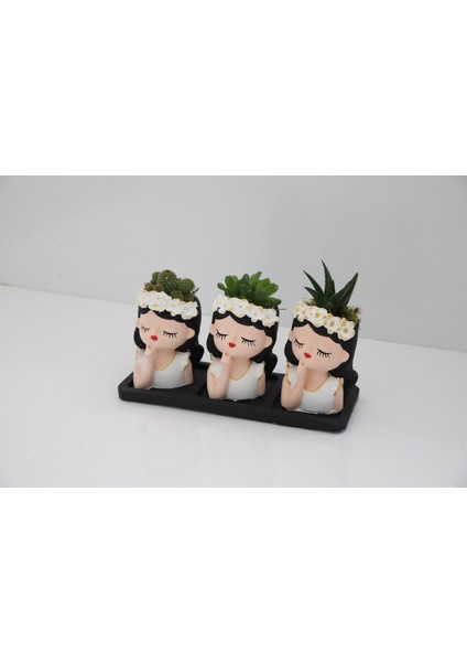 Trio Saksıda Muhteşem Kızlar