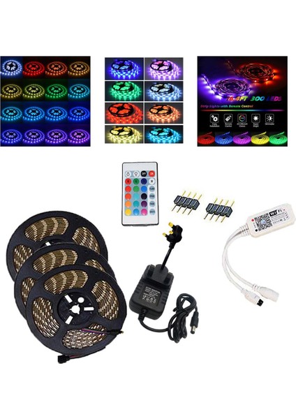 Rgb LED Strip Lights 12V Yatak Odası Tv Arka Işığı Için Güç Kaynağı Mutfak Tipi D (Yurt Dışından)