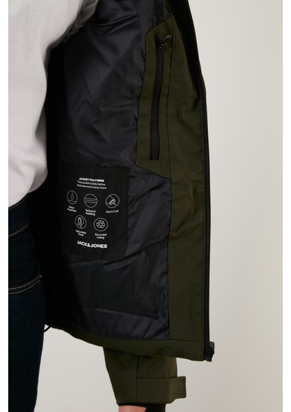 Rüzgar ve Su Geçirmez Isı Yalıtımlı Kapüşonlu Şişme Mont Erkek Mont 12225287 fırsatları