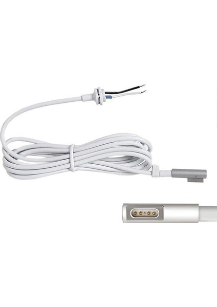 Macbook air ile uyumlu L tipi mıknatıslı adaptör tamir kablosu