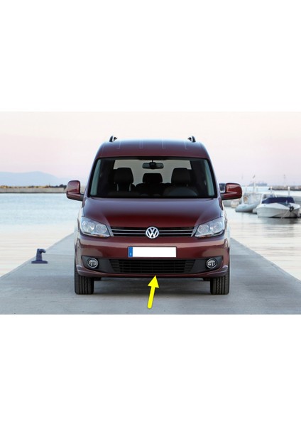 Vw Caddy 2011-2015 Ön Tampon Alt Orta Izgara Kromsuz Tip 1T0853677C