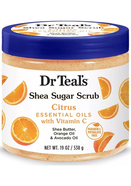 Dr.teal's Shea Sugar Scrub Citrus Vücut Şeker Peeling 538GR