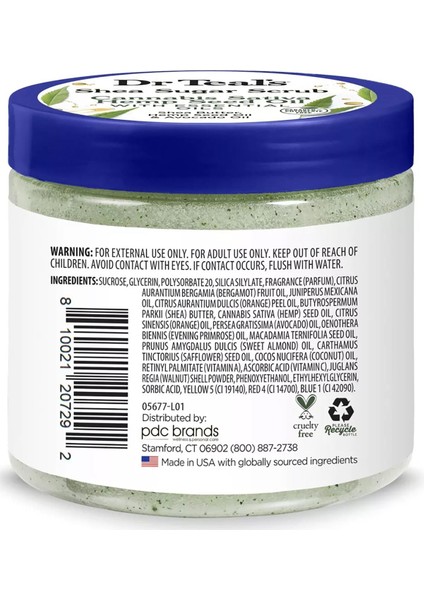 Dr.teal's Shea Sugar Scrub Hemp Seed Oil Vücut Şeker Peeling 538GR fiyatları