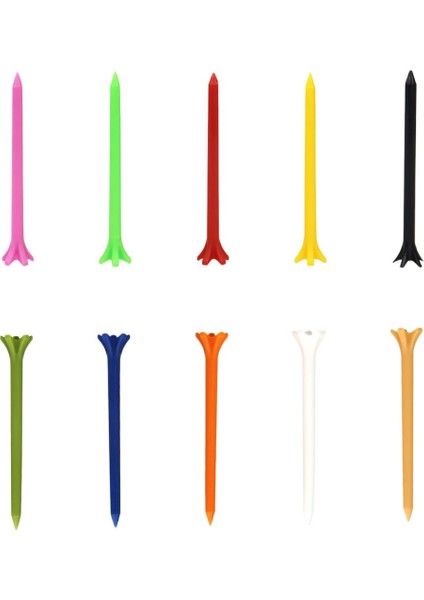 10 Adet Golf Pratiği Tee Top Çivileri Golfçü Eğitimi Pençe Taç Tee 70 mm. (Yurt Dışından)