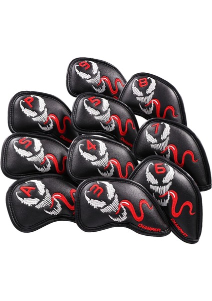 10x Golf Iron Covers Club Headkovers Tpu Tüm Markalar İçin Universal (Yurt Dışından)