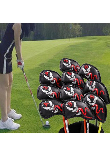 10x Golf Iron Covers Club Headkovers Tpu Tüm Markalar İçin Universal (Yurt Dışından) modelleri