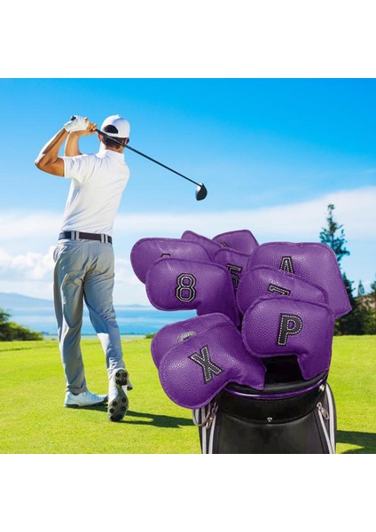 10x Golf Demir Headcover, Golf Aksesuarları Tüm Markalar İçin Koruyucu Muhafız (Yurt Dışından) fırsatları