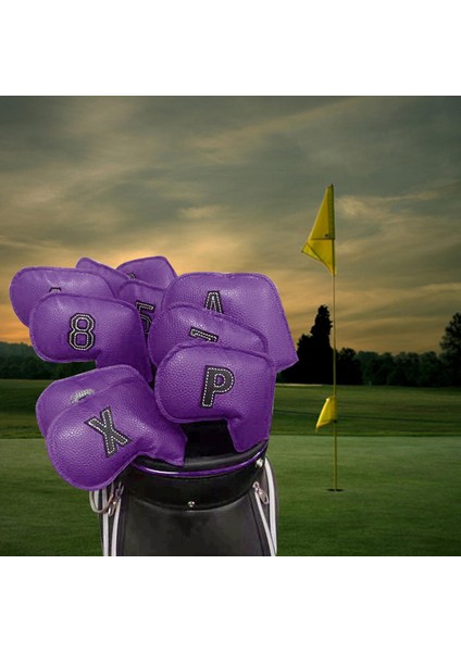 10x Golf Demir Headcover, Golf Aksesuarları Tüm Markalar İçin Koruyucu Muhafız (Yurt Dışından) indirimleri