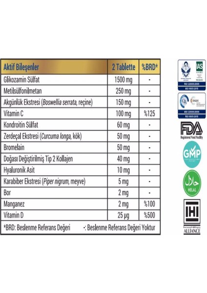 Gogomax-Glukozamin,Kondroitin Içeren Tak.Edici Gıda fırsatları