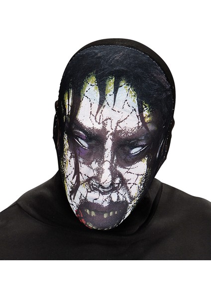 Kafaya Tam Geçmeli Bez Zombie Maskesi - Streç Korku Maskesi - 3D Baskılı Maske Model 6