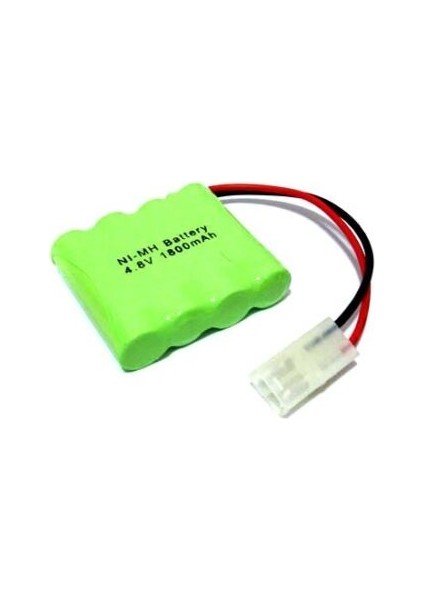 4.8V 1800 Mah Beyaz Tamiya Soketli Oyuncak Araba Bataryası