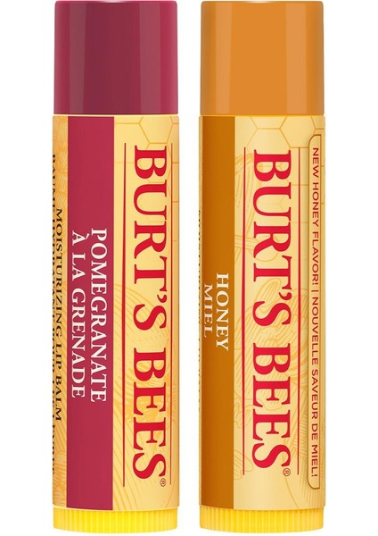 Nar Aromalı Dudak Bakım Kremi -Pomegranate Lip Balm Blister+Honey Lip Balm