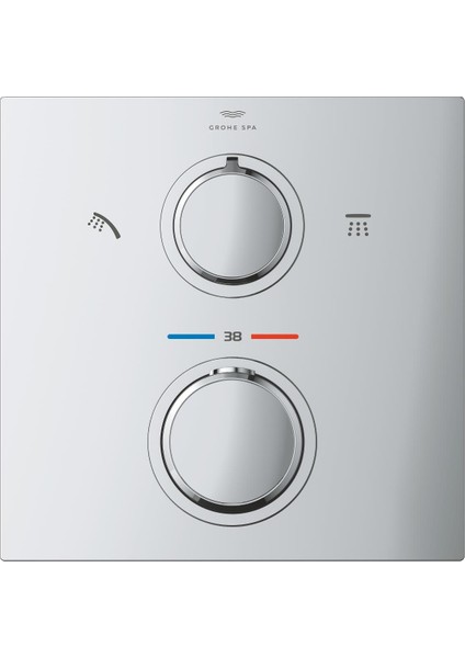 2 Yollu Yönlendiricili Termostatik Banyo Bataryası - 29181002 fırsatları