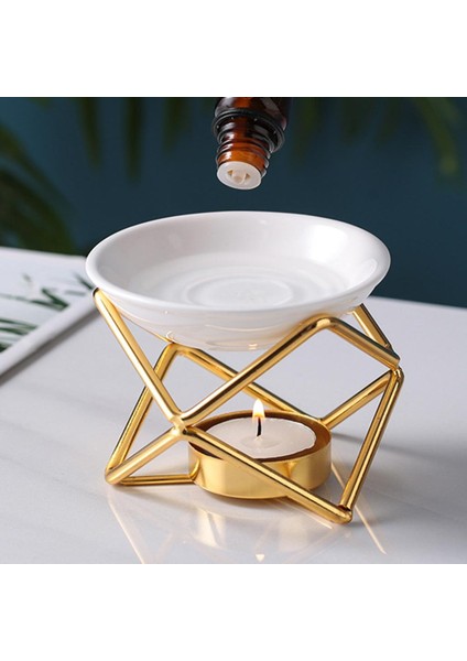 Petrol Eriyik Tealight Tutucu Kokusu Isıtıcı Altın Opsiyon 4 Altın (Yurt Dışından)