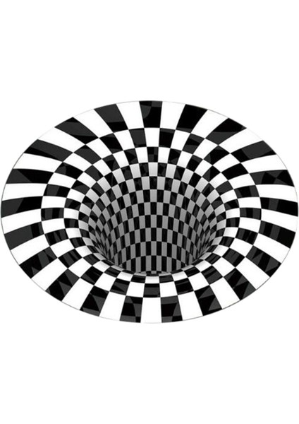 Optik Illüzyon Halı 3D Optik Illüzyonlar Halı Başucu Alan Halı 100CM (Yurt Dışından)
