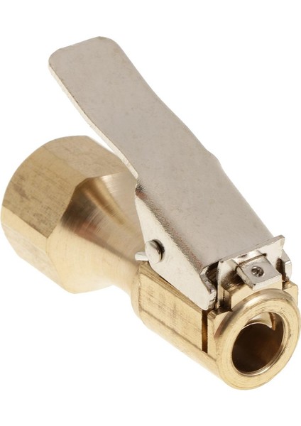 Altın Düz Pirinç Lastik Şişirme Hava Chuck 1/4 "npt Dişi Iplik (Yurt Dışından)