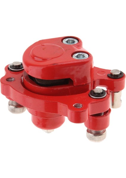 Kırmızı Motosiklet Ön Arka Disk Fren Kaliper Montajı - 49CC Sol (Yurt Dışından)