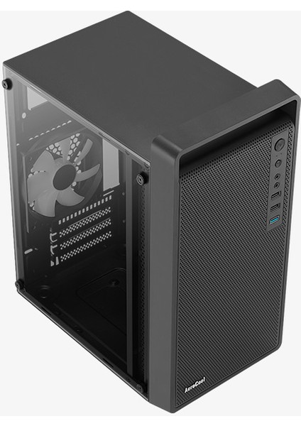 CS-109G 1X12CM Frgb Fanlı, Tam Mesh Ön Panel, Micro Atx / Mini Itx Siyah Oyuncu Kasası (AE-CS109G)