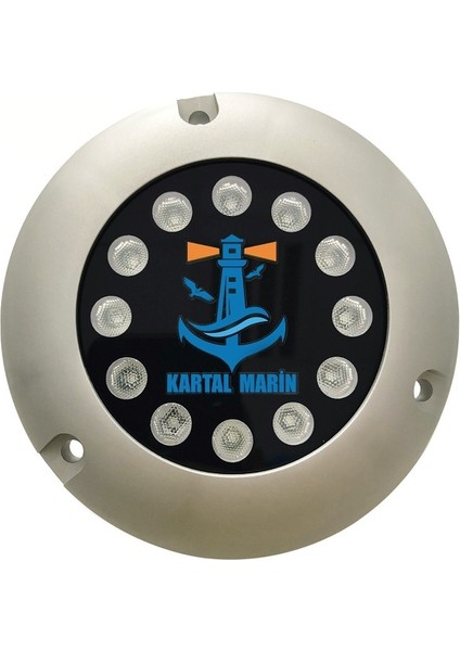 Kartal Marin Su Altı LED Aydınlatma Lambası 12-24 V 12 LED Beyaz 2450 Lümen