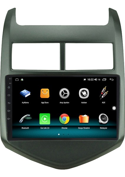 Chevrolet Aveo Android 10 Carplay Özellikli Navigasyon Multimedya Ekran 2gb Ram + 32GB HDD modelleri