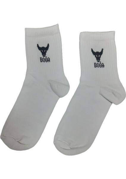 Beşiroğlu Grup Koç Burcu Tenis Gym Fitness Çorap Unisex Beyaz Astroloji Burç Desenli fiyatları