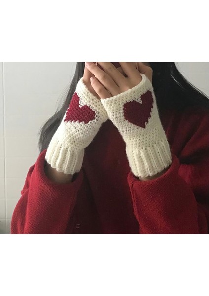 Sevgililer Günü Kalpli Eldiven,tasarım Ürün, Fashion, Fenomen,el Yapımı,14 Şubat