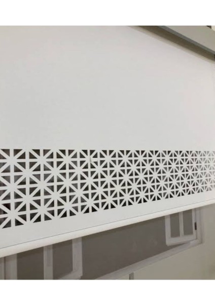 Lzr Model 10 Yeni Lazer Kesim Stor Perde Ekru