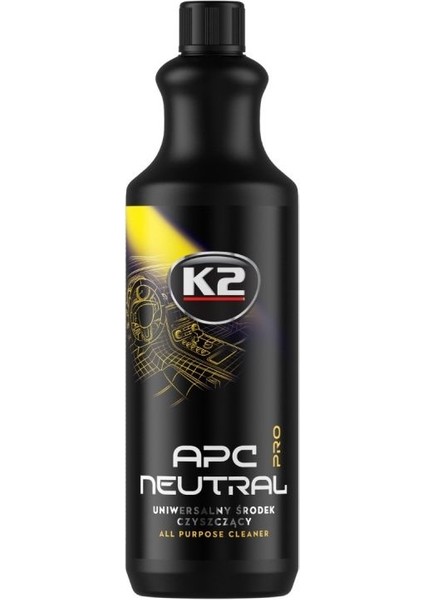 K2 Pro Apc Neutral Pro 1l Ph Nötr Konsantre Genel Amaçlı Temizleyici