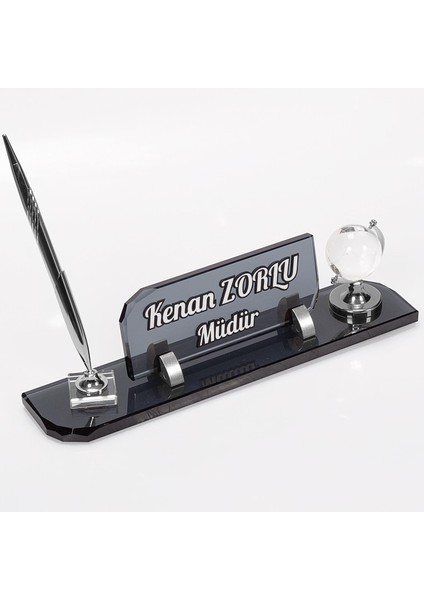 Venüs Gümüş Kristal Masa Isimliği Büro Ofis Masaüstü Isimlik fiyatları