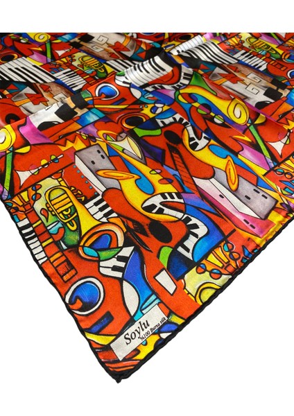 Picasso Cubic Jazz Ipek Bandana Fular