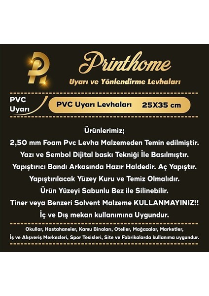 Uyarı ve Yönlendirme Levhaları " Dikkat Köpek Var" 25X35CM Dekota Levha fiyatları