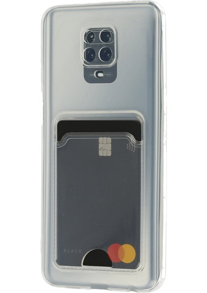 Xiaomi Redmi Note 9s Kılıf Kart Şeffaf Silikon - Şeffaf fiyatları