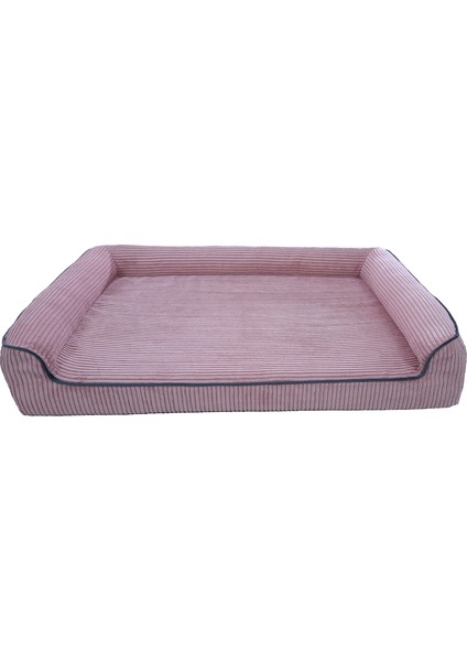 Premium Sofa Blok Sungerli Alezli Fermuarlı Yıkanabilir Köpek Yatağı-Pembe fiyatları
