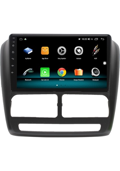 Fiat Doblo Android 10 Carplay Özellikli Navigasyon Multimedya Ekran 2gb Ram + 32GB HDD