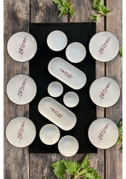 Sakura 14 Parça 6 Kişilik Kahvaltı Takımı