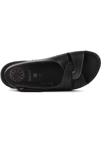 Ayakmod Bento 15.027 Siyah Kadın Dolgu Topuk Sandalet indirimleri