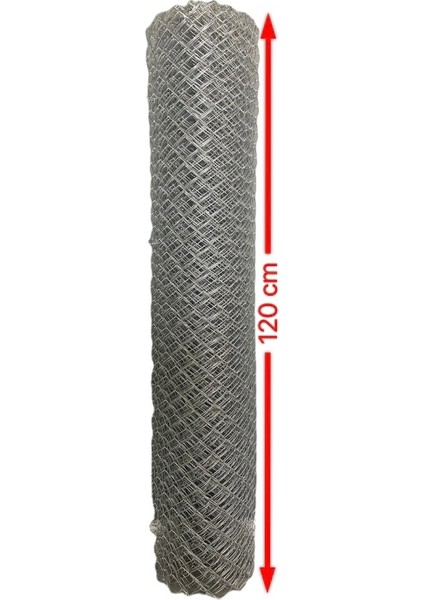 Cihan Çit Galvanizli Örgü Tel Bahçe Çiti - 2,00 mm Kalınlık 65x65 Göz Aralığı H:120 cm L:10 Metre