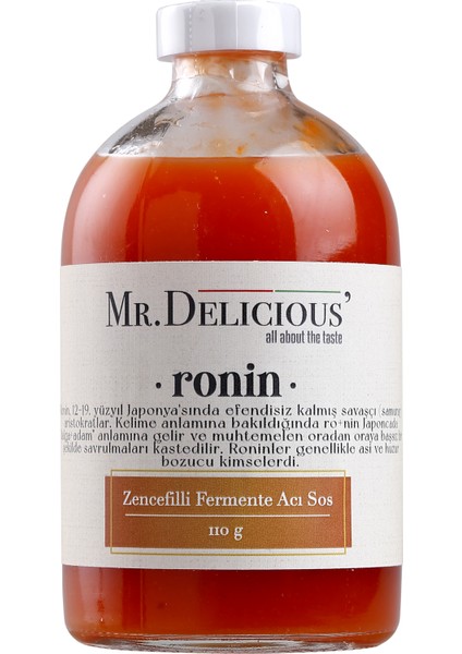 Zencefilli Fermente Acı Sos Ronin 110 gr