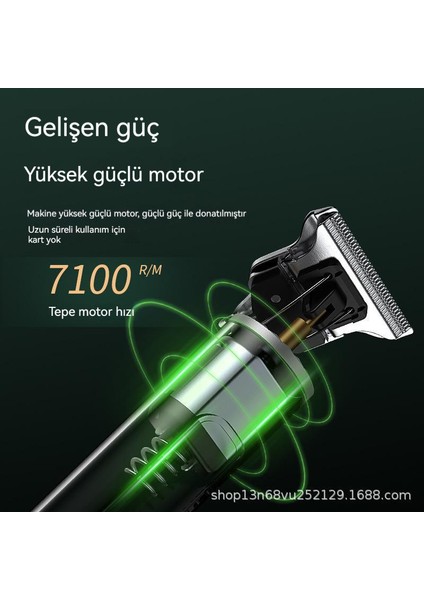 LED Şarj Edilebilir Elektrikli Saç Kesme Makinesi (Yurt Dışından)