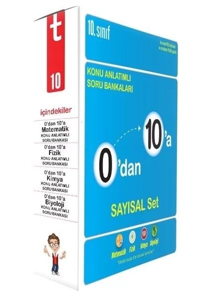 0dan 10A Konu Anlatımlı Soru Bankası Sayısal Set