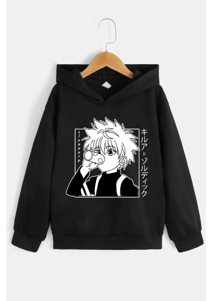 Çocuk Killua Zoldyck Baskılı Sweatshirt