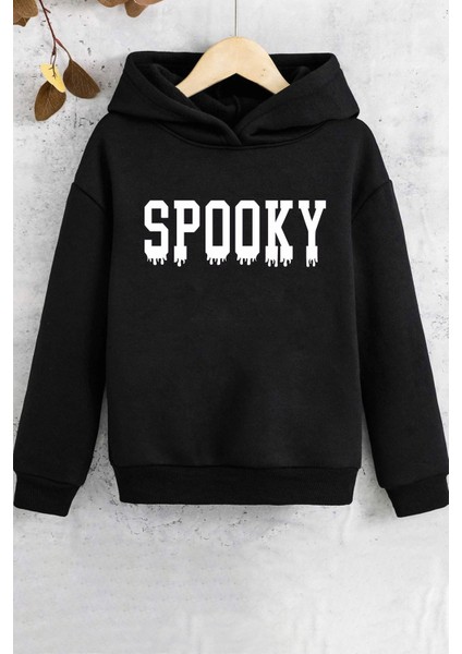 Çocuk Spooky Baskılı Sweatshirt