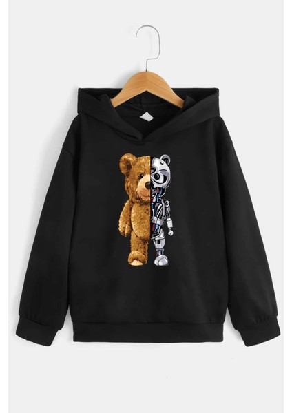 Çocuk Robobear Baskılı Sweatshirt